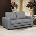 Convertible Sofa Bed Tufted Sleeper Loveseat with Wood Frame G58804