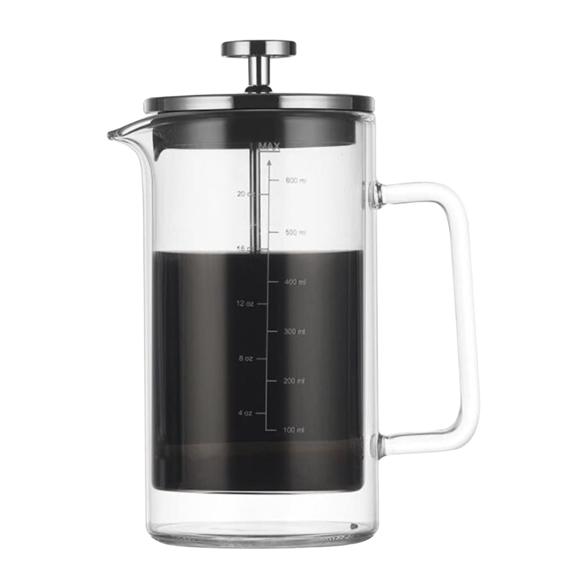 Double Walled Borosilicate Glass Coffee Pot P8147