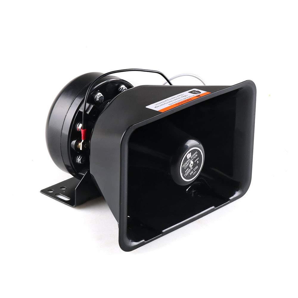 12V 200W 9 Tones Car Warning Alarm Siren Horn Speaker with Microphone T371