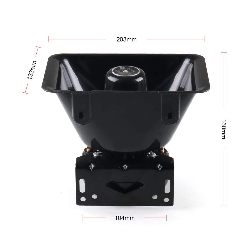 12V 200W 9 Tones Car Warning Alarm Siren Horn Speaker with Microphone T371