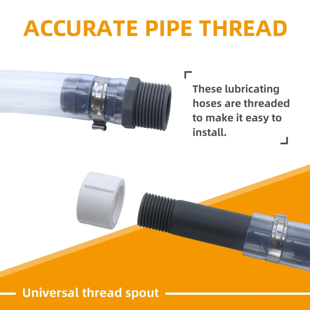 2 Pack Replacement Fuel Jug Hoses G102