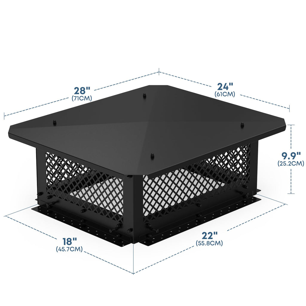 18" x 22" Adjustable Chimney Cap O4333