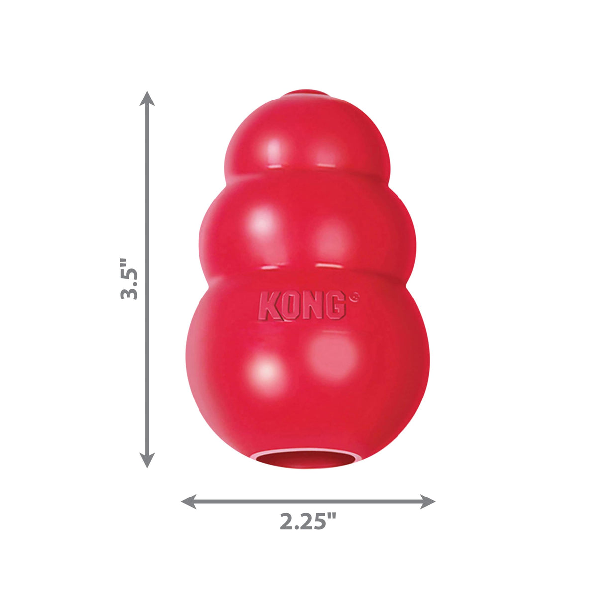 Classic Stuffable Natural Rubber Dog Toy Q11953