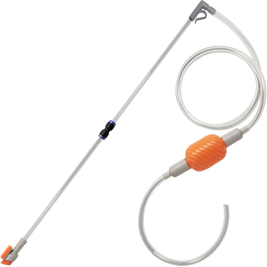 Compact Aquarium Siphon Vacuum and Water Changer Kit with Cleaning Brush Y4179