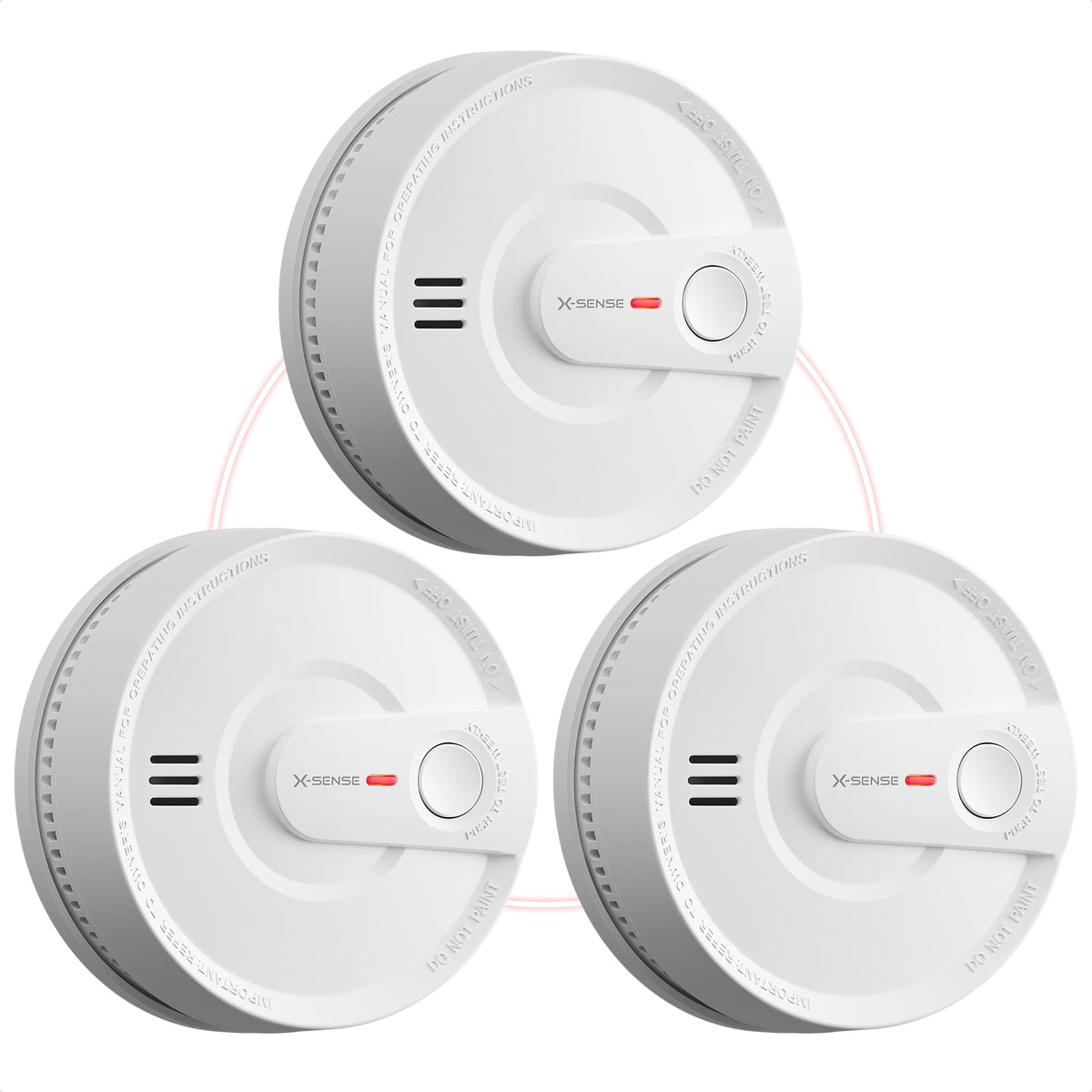 Interconnected Smoke Detector 10-Year Battery 3-Pack A237