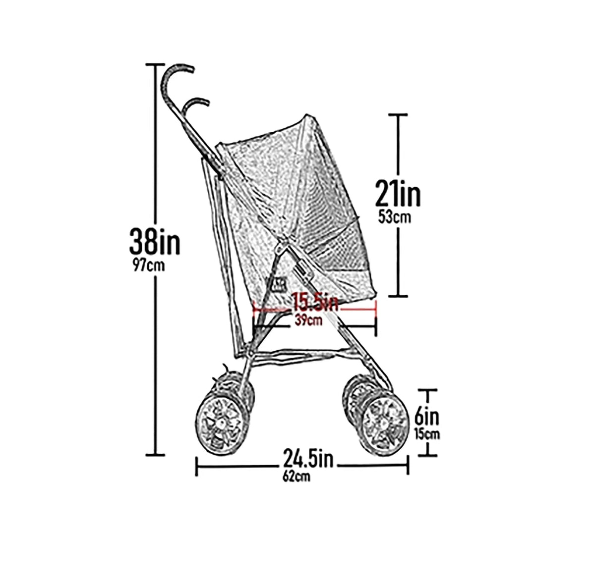 Pet Gear Travel Lite Plus Stroller U147661