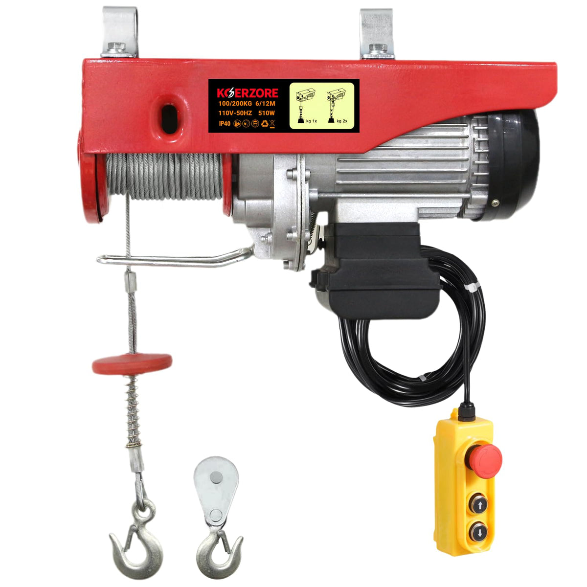 440 Lbs Electric Hoist Winch U6670