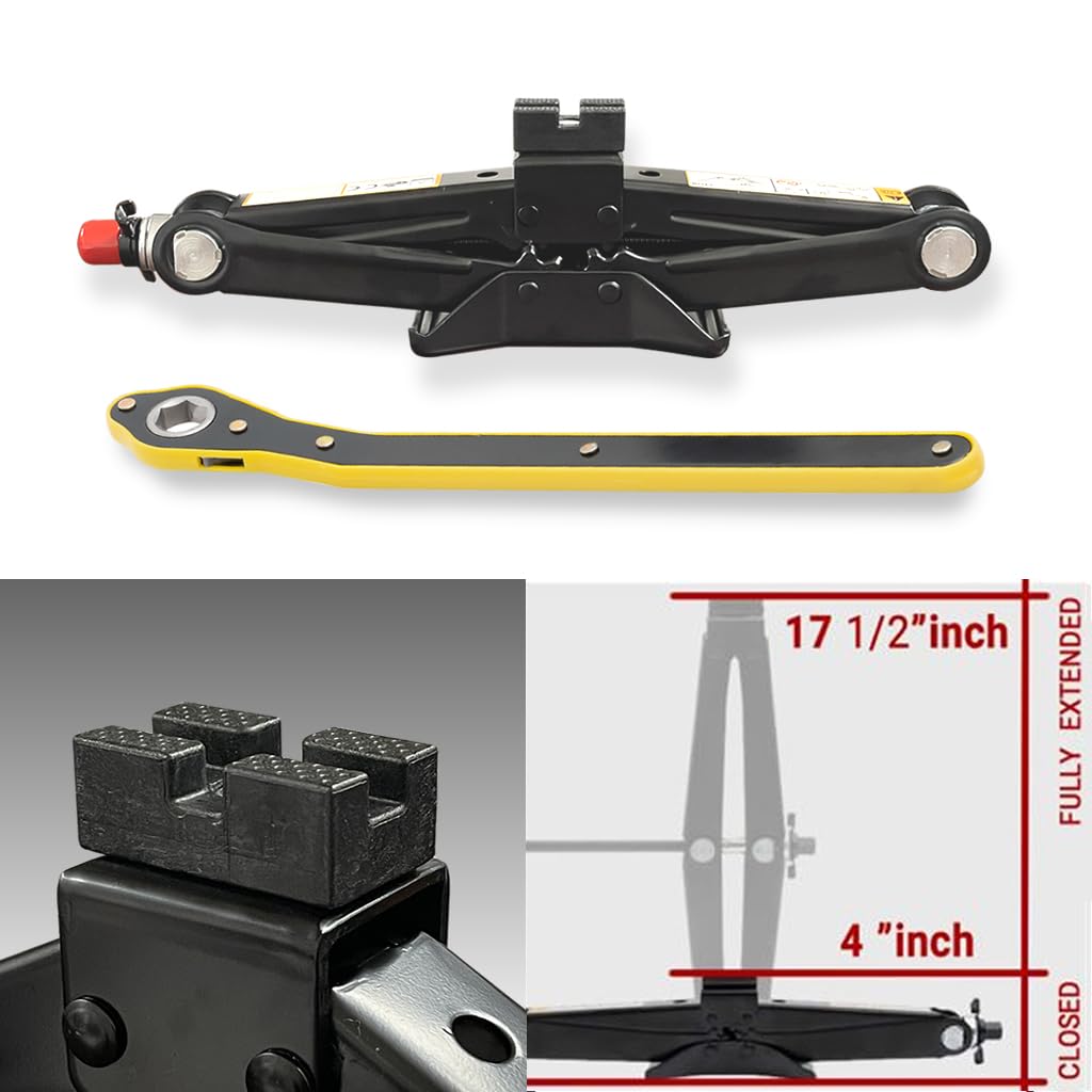Spare Tire Changing Kit with Scissor Jack and Cross-Wrench I883069