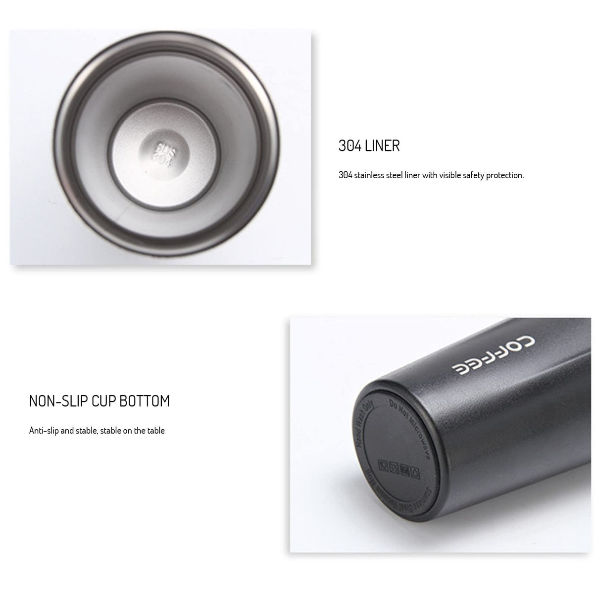 17 oz Stainless Steel Vacuum Coffee Mug with Lid T552