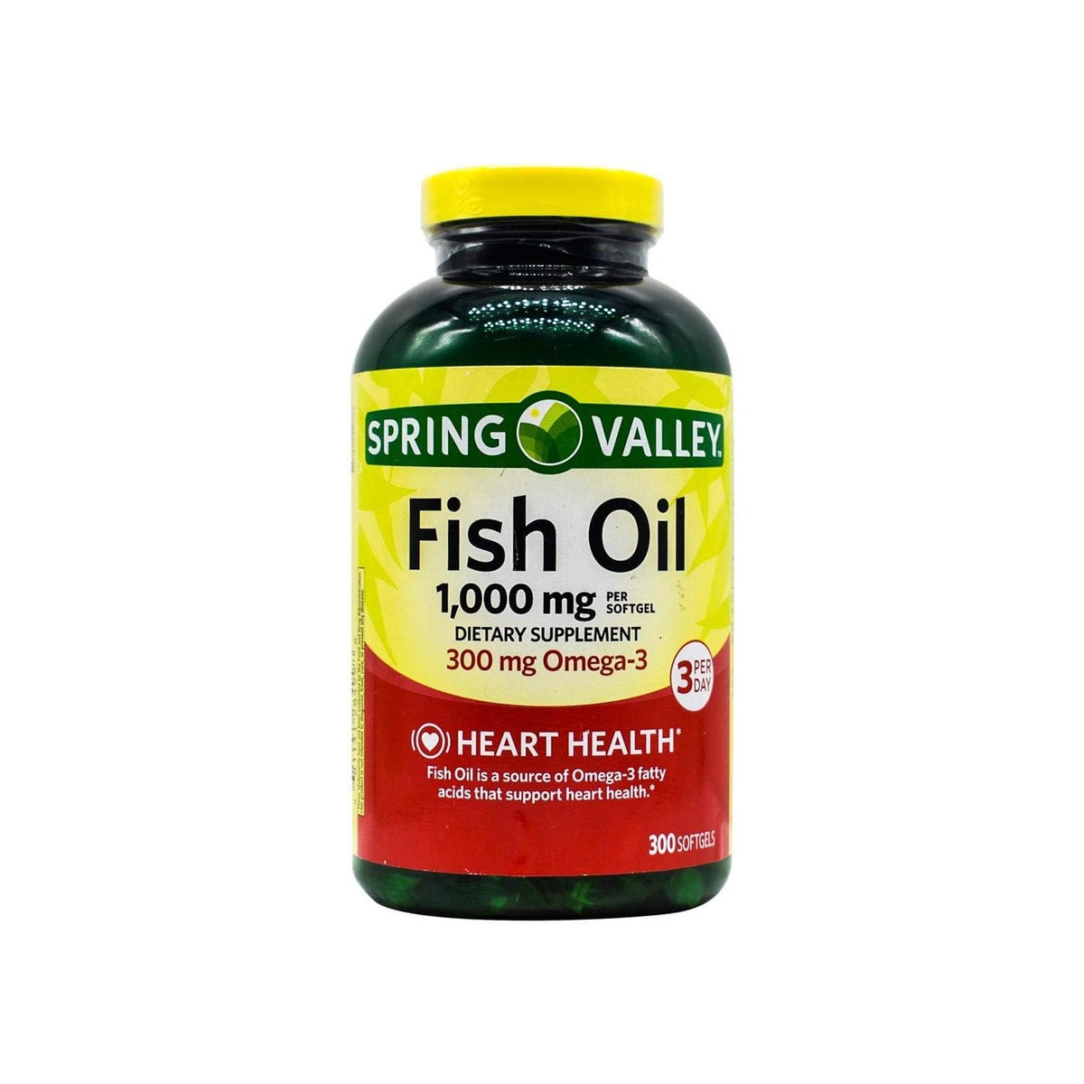 Fish Oil Softgels 1000 mg 300 Count A8889