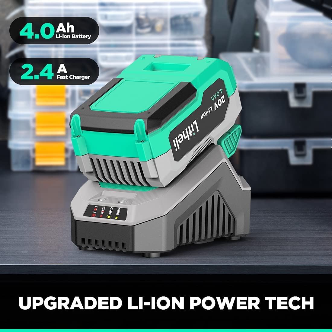 Cordless Reciprocating Saw with 20V 4.0 Ah Battery & Charger D769