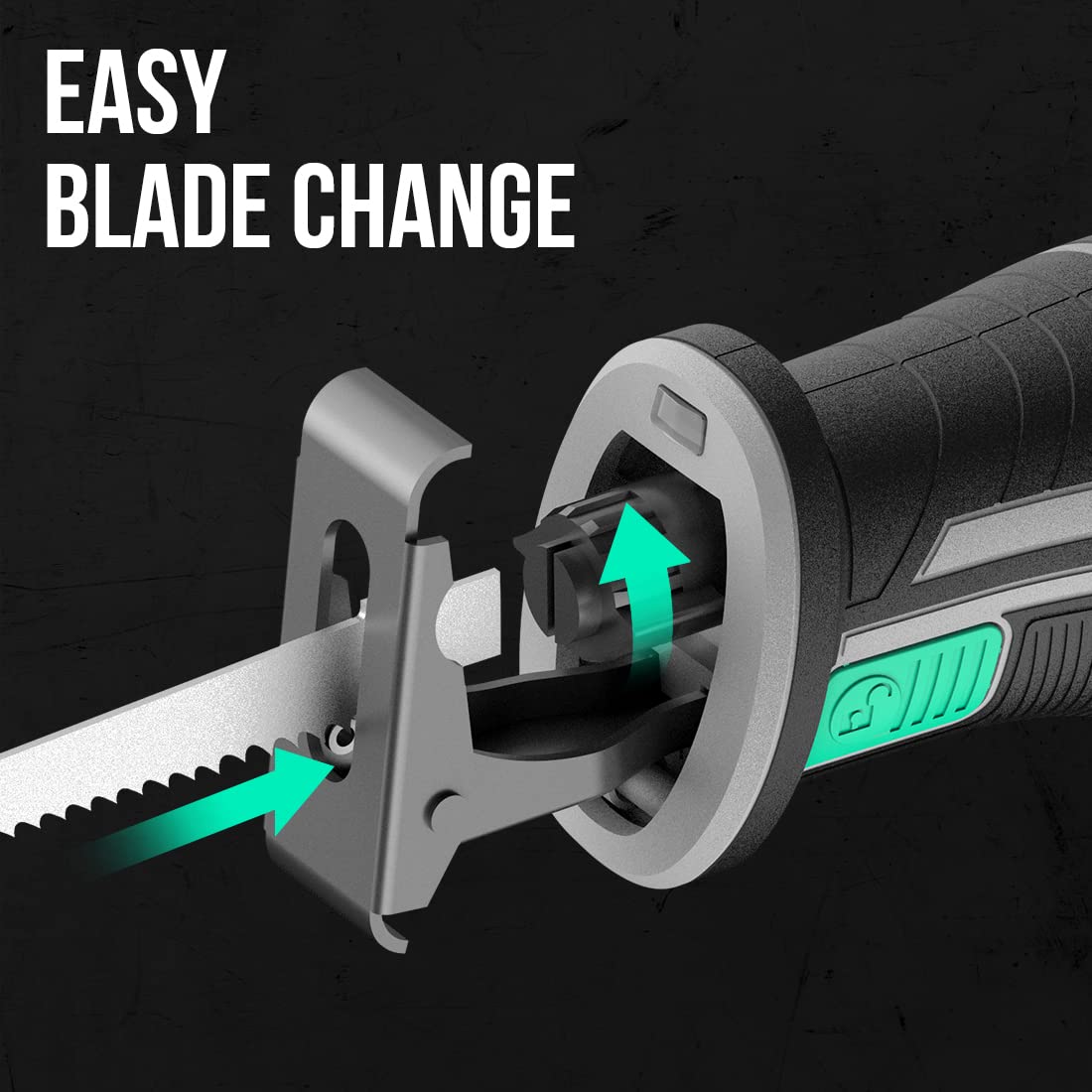 Cordless Reciprocating Saw with 20V 4.0 Ah Battery & Charger D769