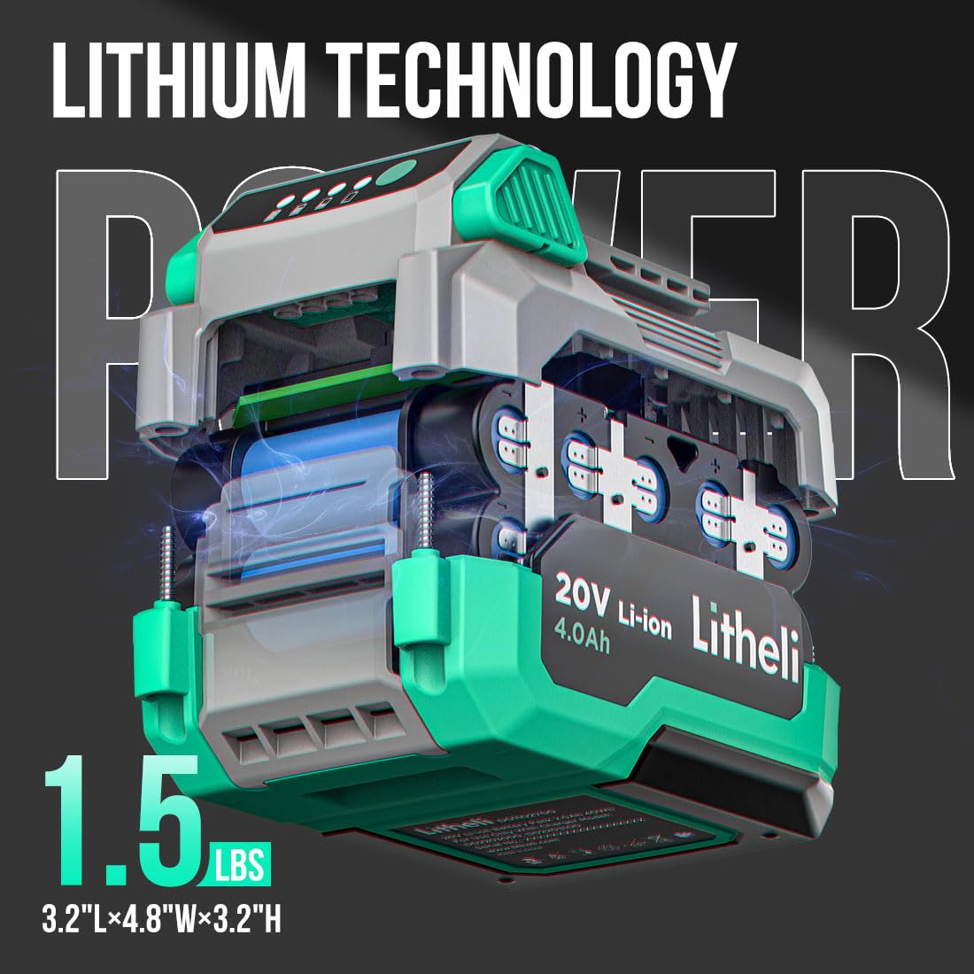 Cordless Reciprocating Saw with 20V 4.0 Ah Battery & Charger D769