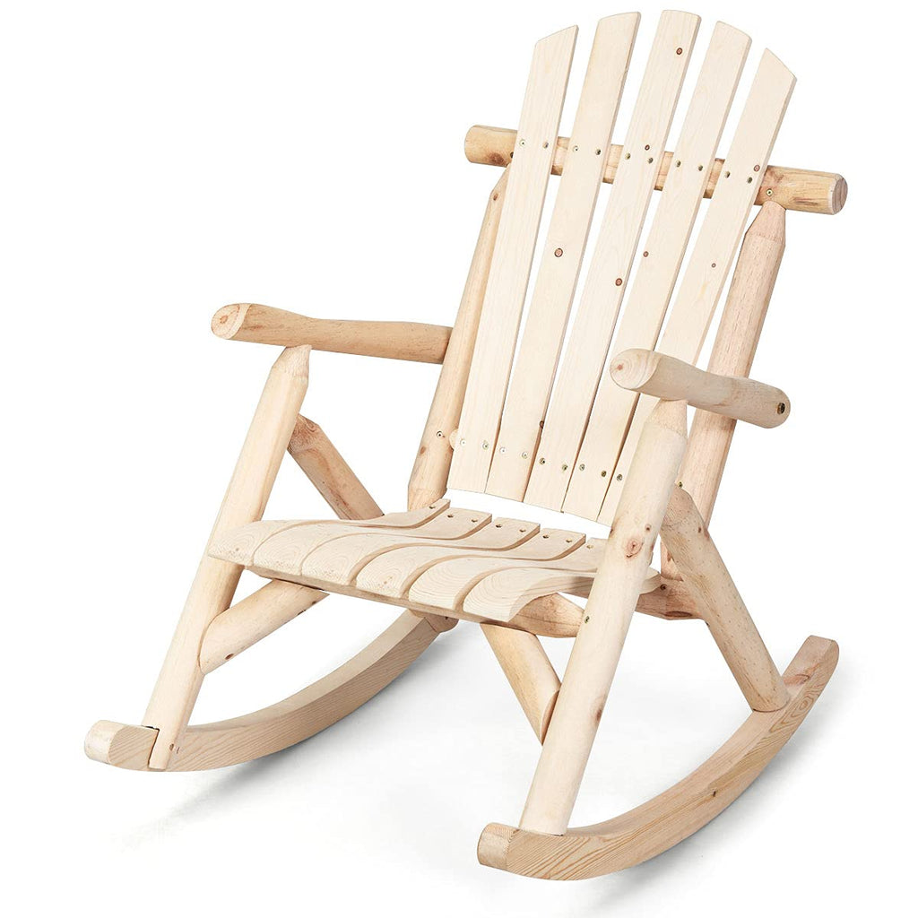 Log Rocking Chair Set C12124