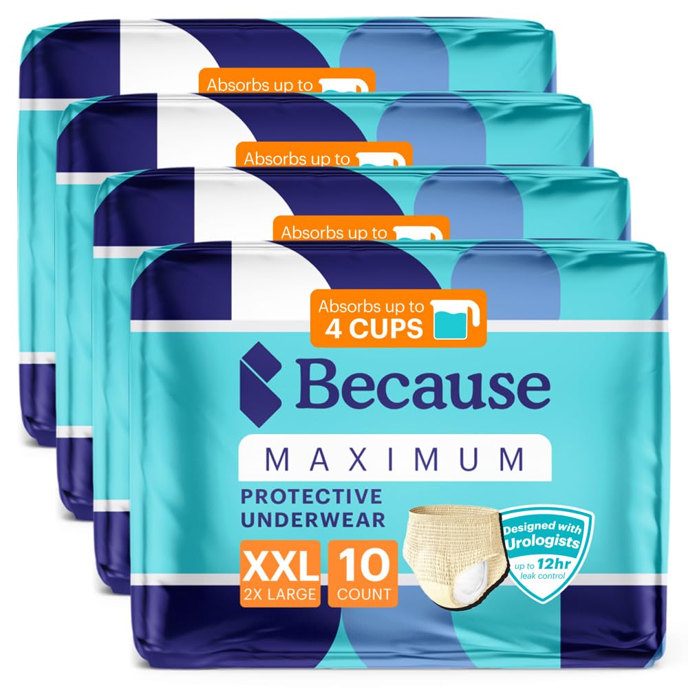 Beige XXLarge Disposable Incontinence Underwear 40 Count U12546