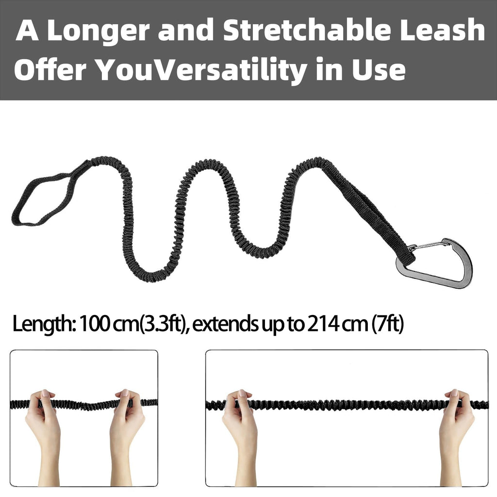 Kayak Paddle Leash 3-7 ft Stretchable Strap Lanyard O962