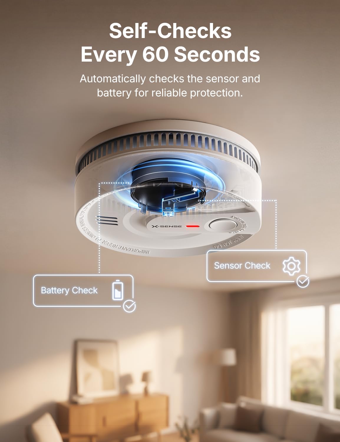 Interconnected Smoke Detector 10-Year Battery 3-Pack A237