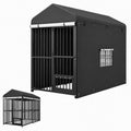 8x4 FT Heavy Duty Outdoor Dog Kennel with Full Cover R91202