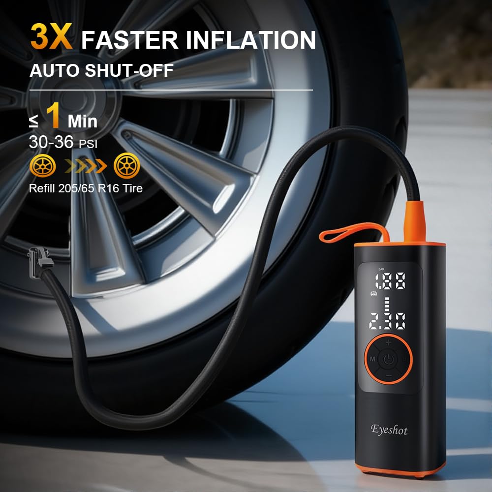 150PSI Cordless Portable Air Compressor with Digital Pressure Gauge V407242