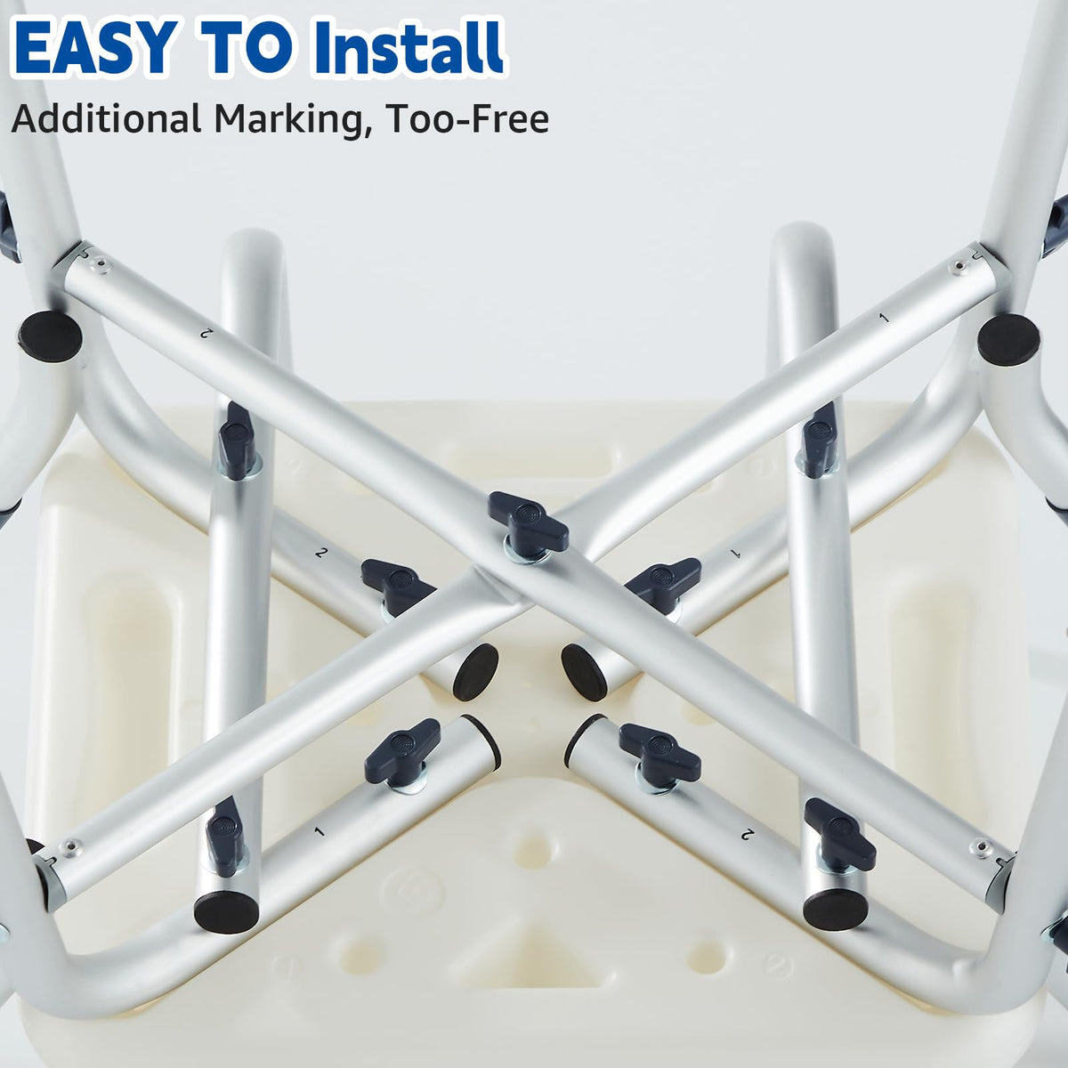 Blue Adjustable Shower Chair J3709