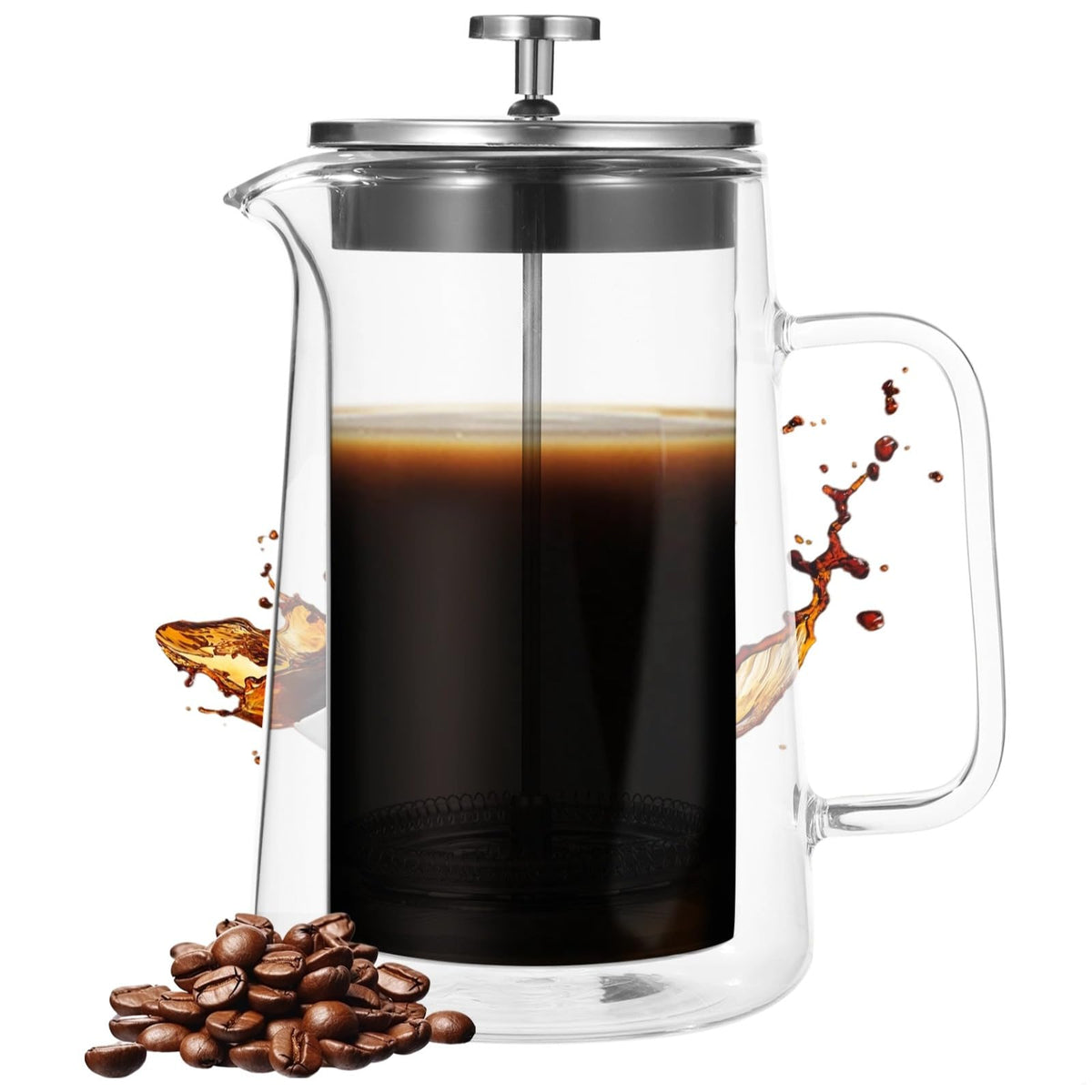 33.8 Oz Insulated Double Wall Tea Maker with Fine Mesh Filter S2825