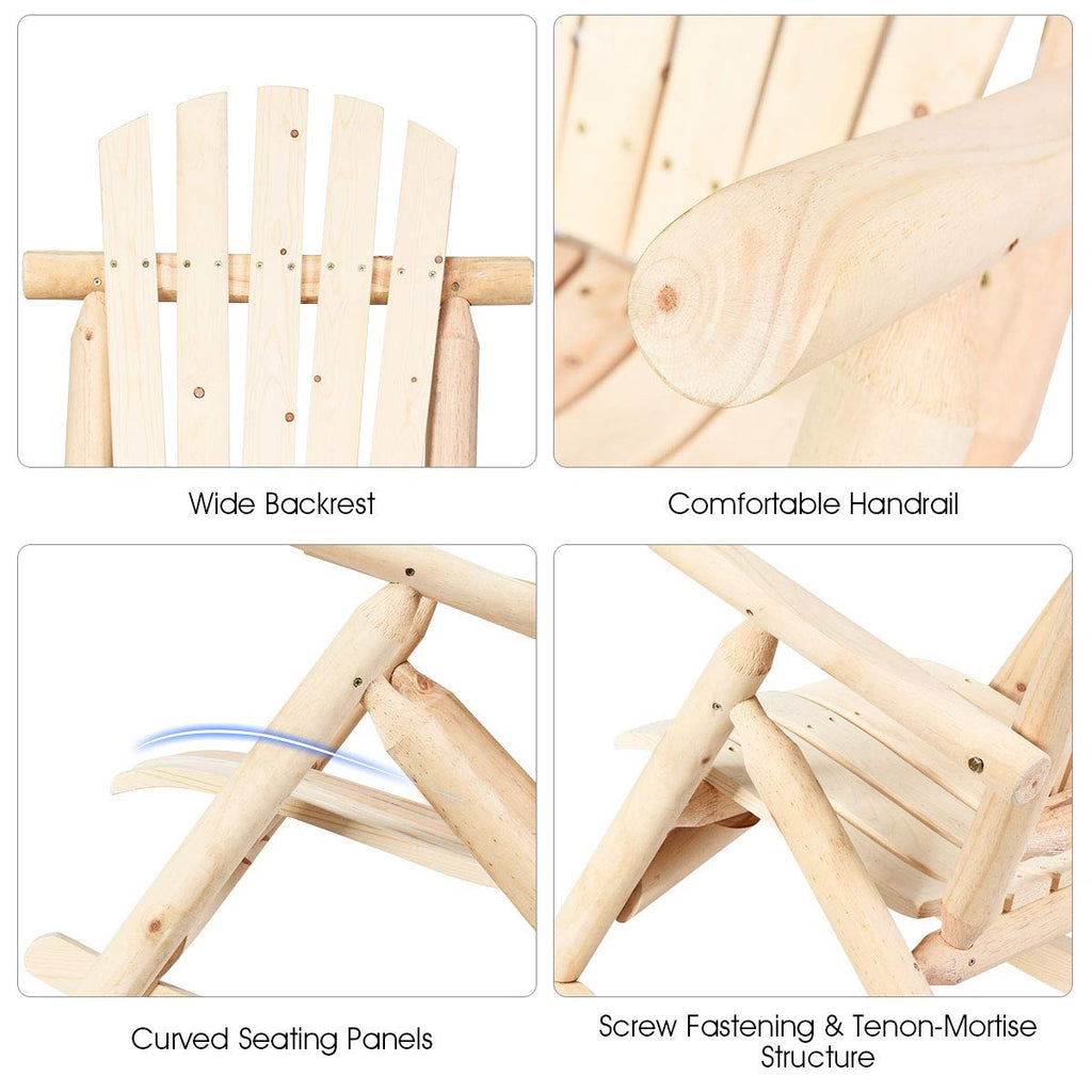 Log Rocking Chair Set C12124