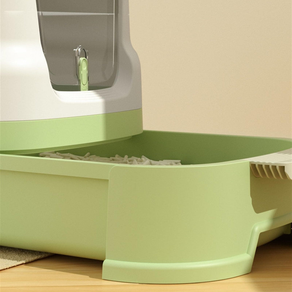 Large Top Entry Cat Litter Box with Lid and Scoop P905