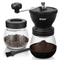 Manual Coffee Grinder 48 Adjustable Settings 80g Conical Burr 2 Jars C724179