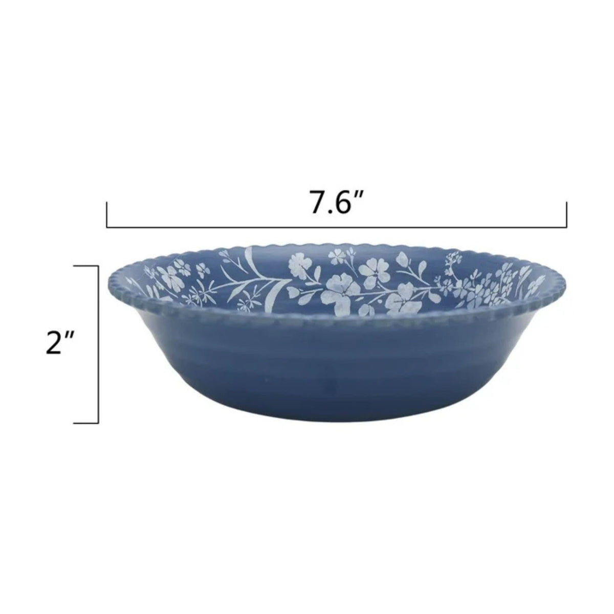 12-Piece Bamboo Melamine Dinnerware Set, Service for 4, Blue D6862