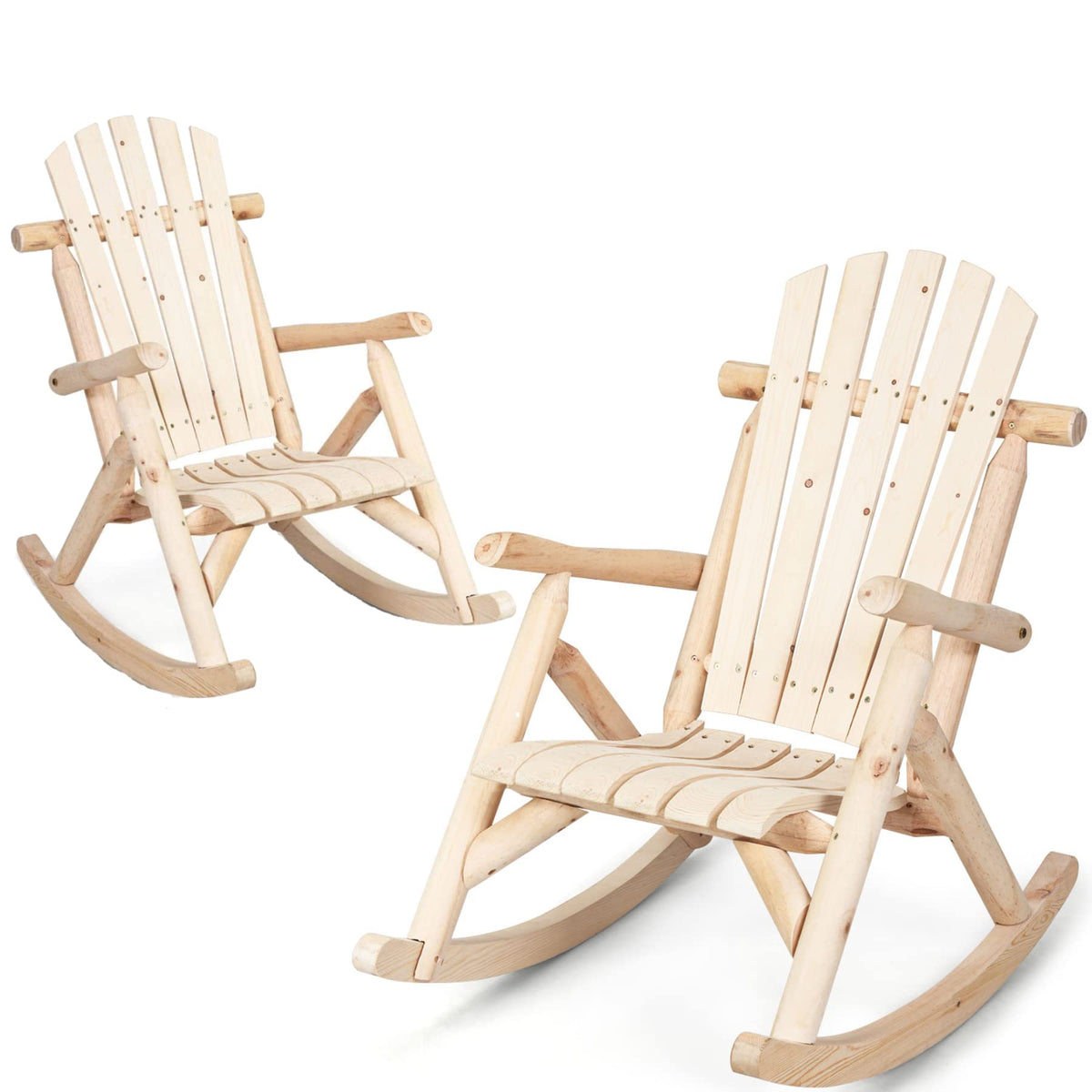 Log Rocking Chair Set C12124