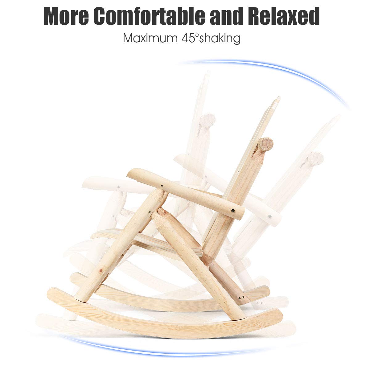 Log Rocking Chair Set C12124
