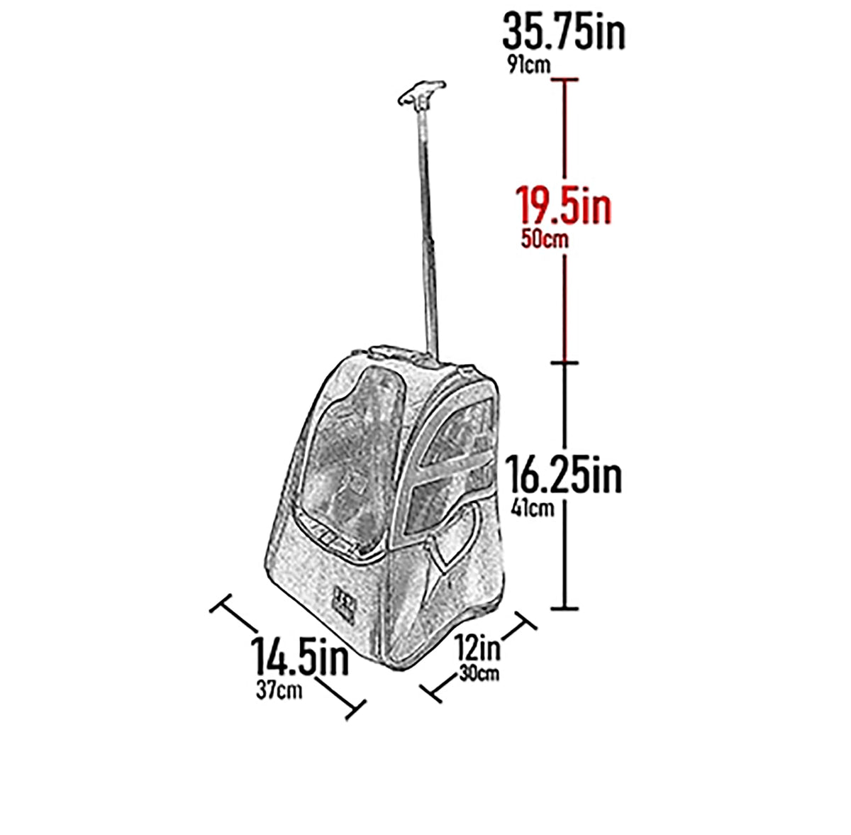 Large Pink Pet Backpack H967237
