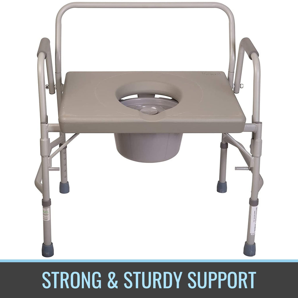 Portable Bedside Commode Chair with Handles V622