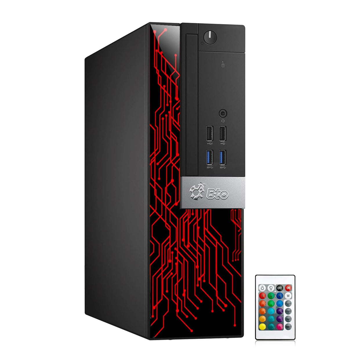 RGB Gaming PC with 24 Inch Monitor Intel i5 16GB RAM 512GB SSD Q5132
