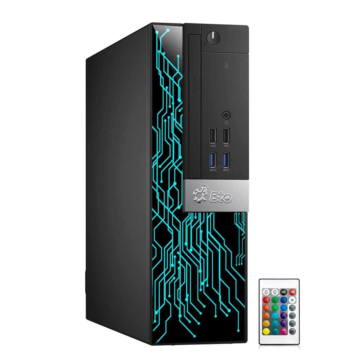 RGB Gaming PC with 24 Inch Monitor Intel i5 16GB RAM 512GB SSD Q5132