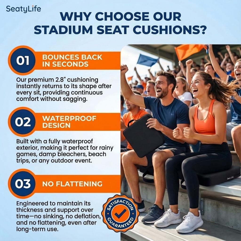 Extra Thick Stadium Seat Cushion S420229