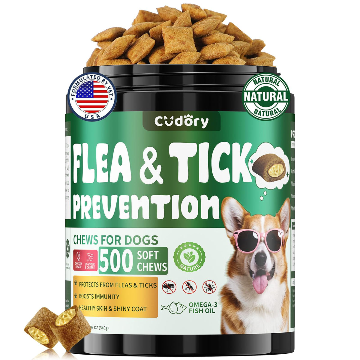 Flea and Tick Prevention for Dogs Chews W164283