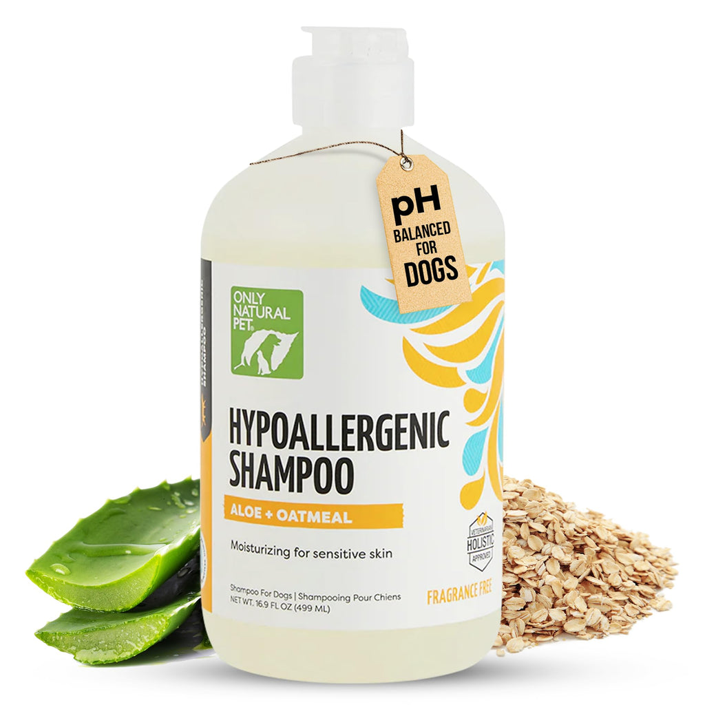 Hypoallergenic Dog Shampoo with Aloe & Oatmeal 16.9 oz M435
