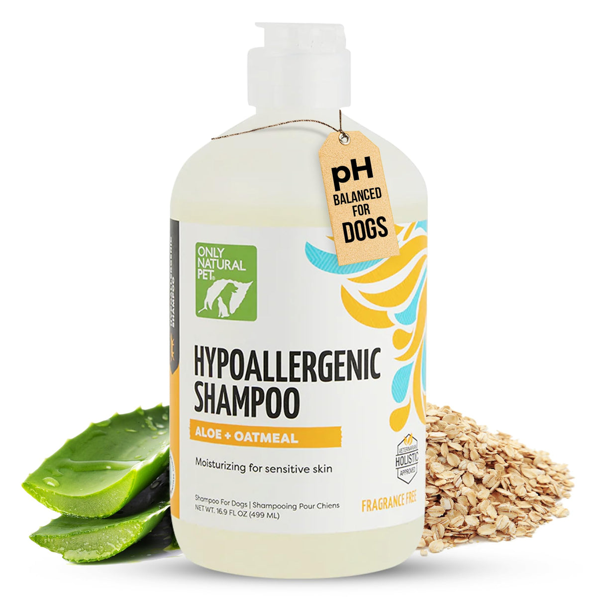 Hypoallergenic Dog Shampoo with Aloe & Oatmeal 16.9 oz M435