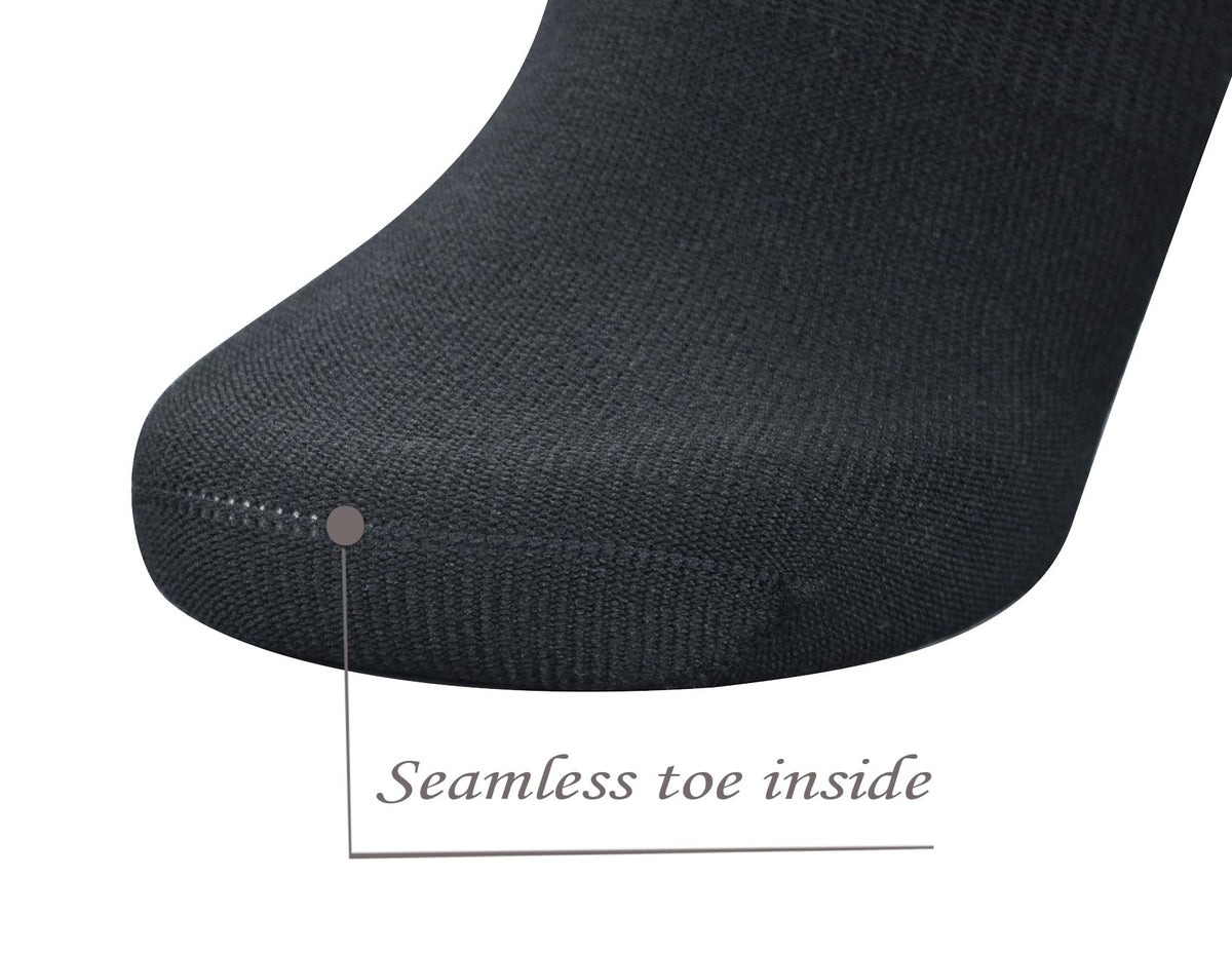 Men's 5-Pack Diabetic Low Cut Socks with Arch Support L3436
