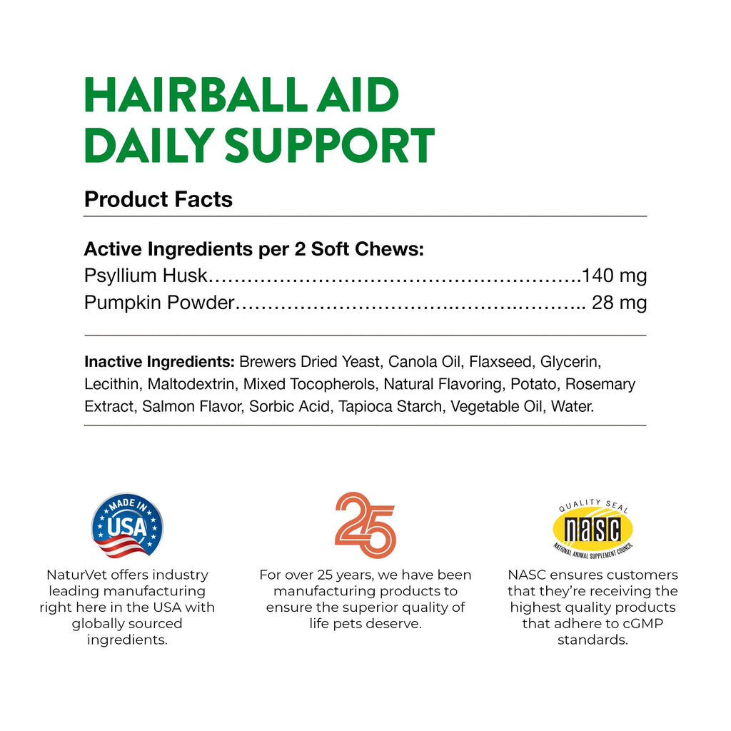 Hairball Remedy Digestive Aid Supplement 50 Soft Chews H429547