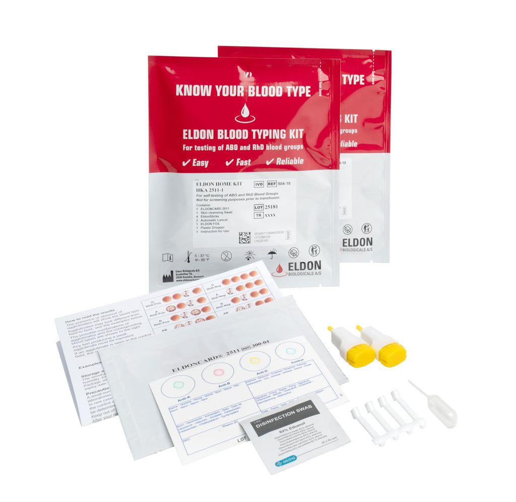 Blood Typing Kit, 2 Test Pack Z855