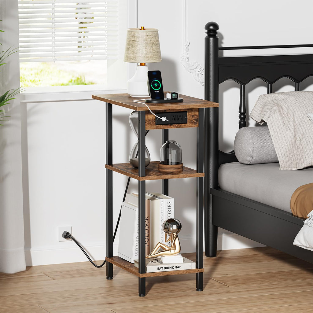 Tall End Table with Charging Station J545159