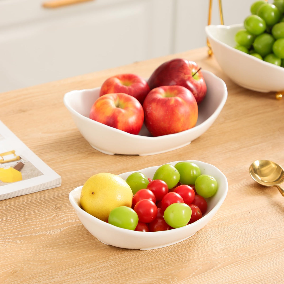 3-Tier Ceramic Serving Bowl Set with Stand M71824