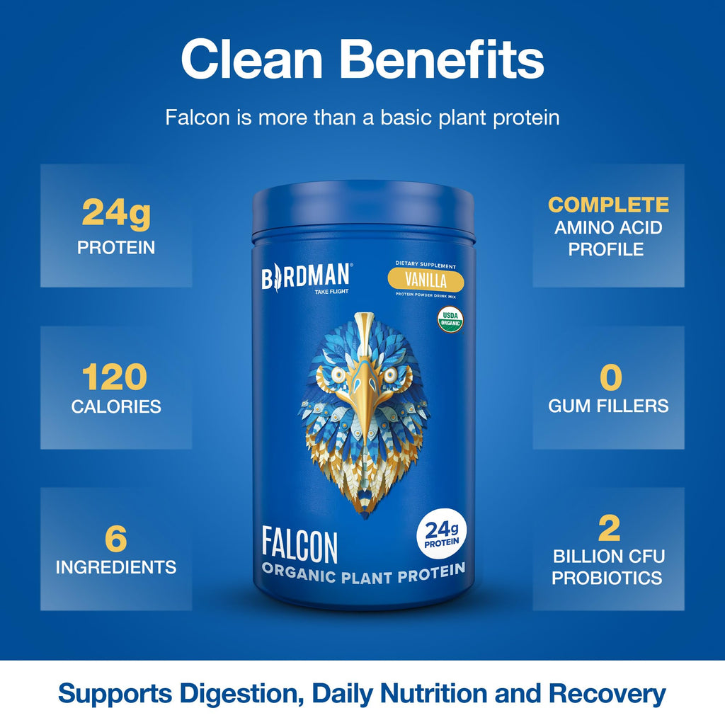 Organic Vegan Vanilla Protein Powder 18 Servings P228