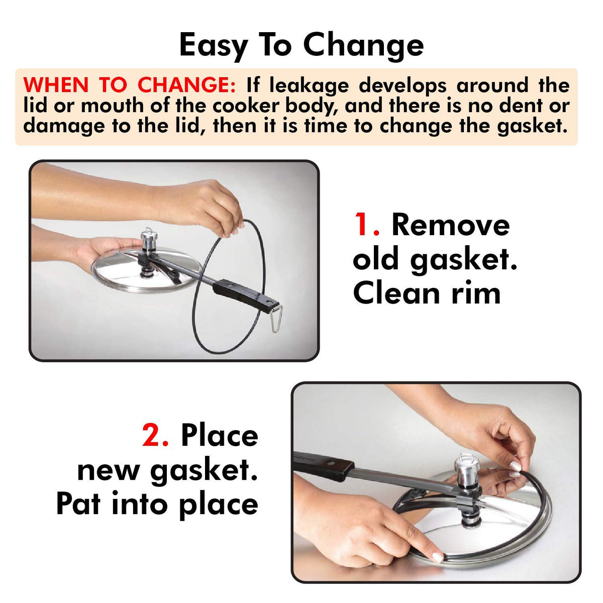 Rubber Gasket for Stainless Steel Pressure Cooker D613117