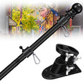 5ft Stainless Steel Flag Pole Kit with Bracket L59275