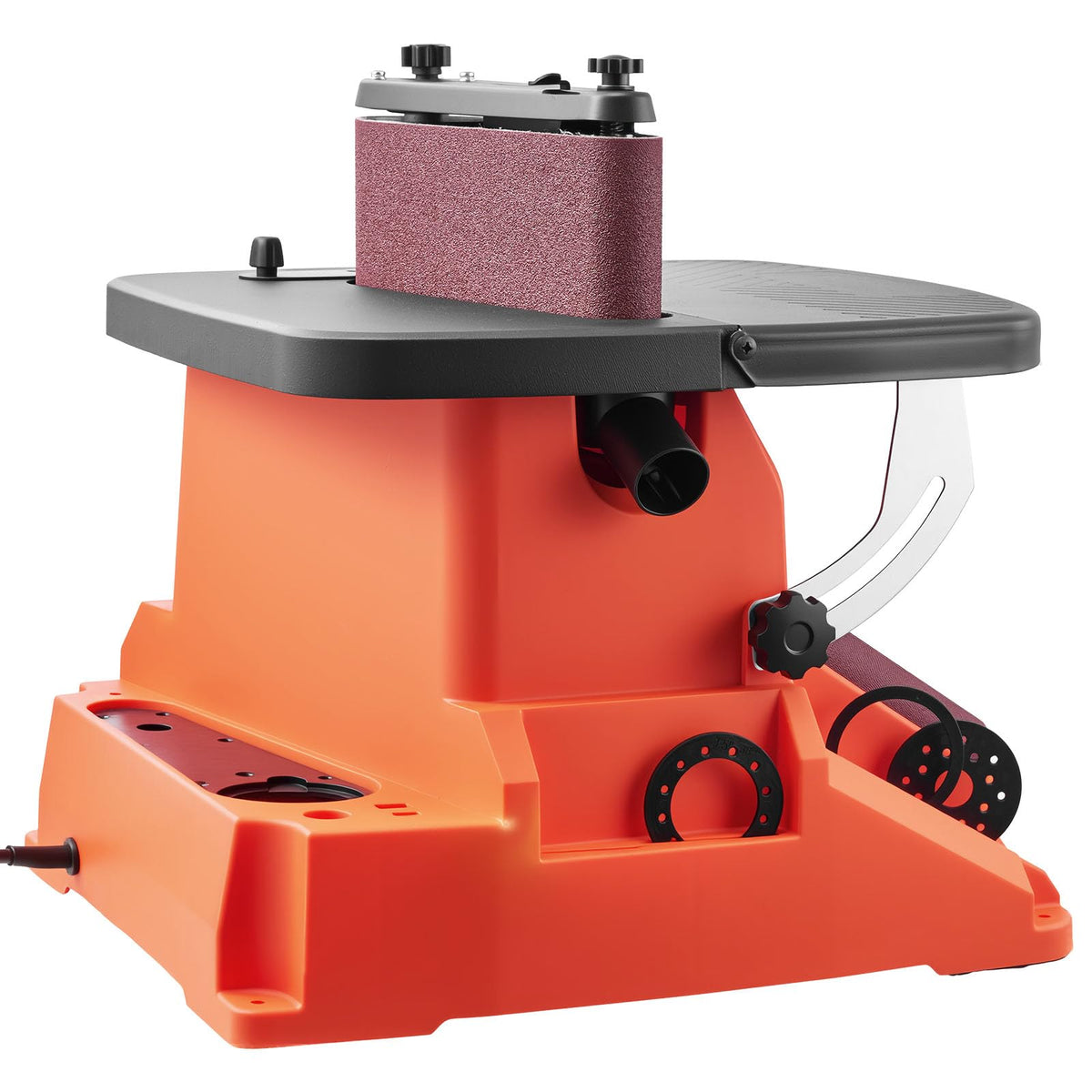 Oscillating Belt and Spindle Sander, 2400RPM Benchtop with 5 Sleeves & Sanding Belt V342