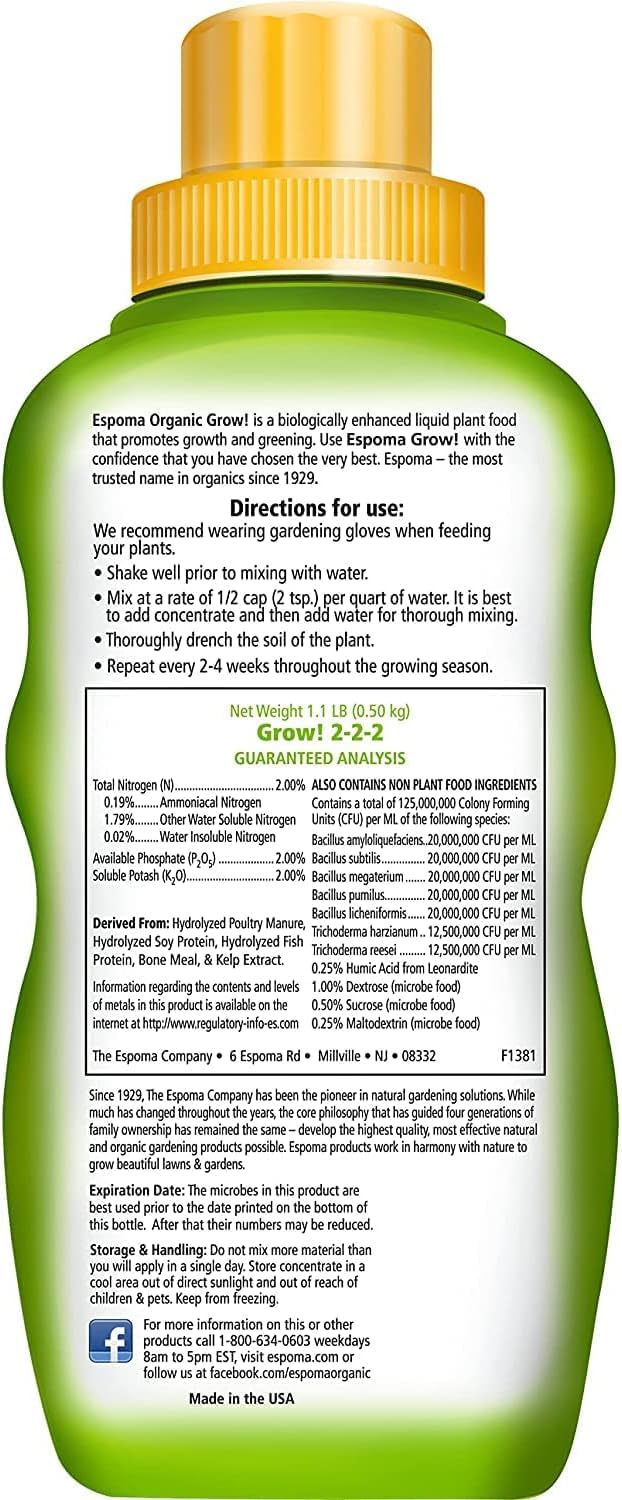 Organic Liquid Plant Food 16 Oz I501