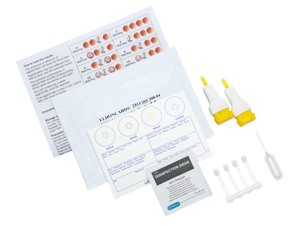 Blood Typing Kit, 2 Test Pack Z855